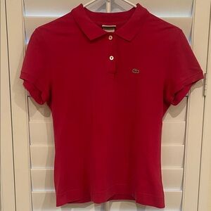 Lacoste Vibrant Dark Pink Polo Shirt